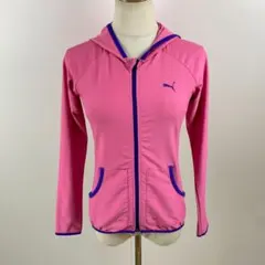 美品 PUMA プーマ フルジップパーカー 羽織り ランニング ウォーキング S