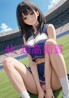 月屋 1点物 高画質 A4 ポスター アニメ イラスト チアガール #0145