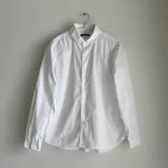 新品　美品　smock Bshop丸襟　白シャツ　長袖のサムネイル
