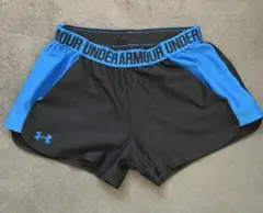 UNDER ARMOUR ショートパンツ 黒/青　Mサイズ ランニングウェア