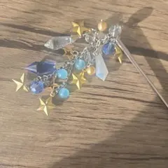 スカイツリーソラマチ限定☆シューティングスター簪青