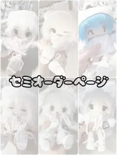 ろろ*即購入/値下げ交渉可様専用 ぬい服 フリルドレス 5点おまとめ