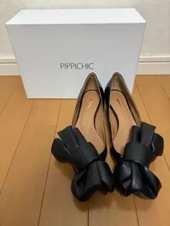 ピッピ　PIPPICHIC エナメルリボンパンプス