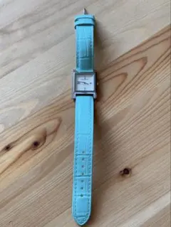 TIFFANY&Co. 水色レザーバンド クォーツ腕時計のサムネイル