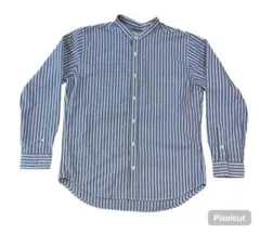 【美品】CIAOPANIC TYPY ストライプ バンドカラーシャツ L