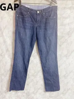 GAP リアルストレートデニム 31/12L ダークブルー
