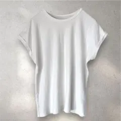 ティティベイト フレンチスリーブ カットソー ホワイト コットン100% M