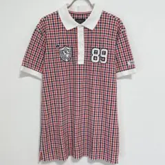 PEARLY GATES パーリーゲイツ 半袖ポロシャツ チェック柄　サイズ4