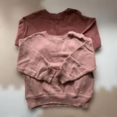 長袖トレーナー 2枚セット 双子