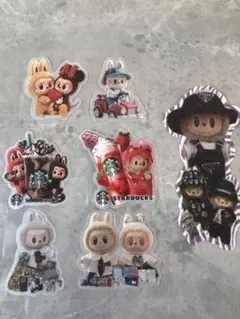 ラブブ　キラキラシール　ビッグステッカー