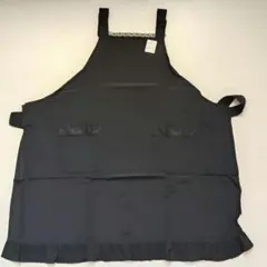 黒エプロン　弔事用　レース　フリル　ブラック　フォーマル　通夜　葬式　葬儀用