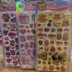 うるちゅるポップシール　なっとうちゃん　エスターバニー　日焼け　サンリオ　セット