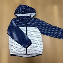 ドット柄フード付きジャンパー