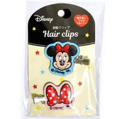 前髪クリップ　ヘアピン　★即購入可　ミニー　ミニーマウス　セリア　ディズニーのサムネイル