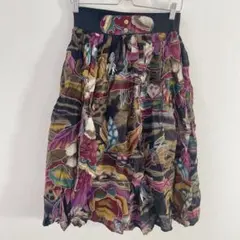 １点もの✨マルチカラー フレアスカート スカート デート 大人女子