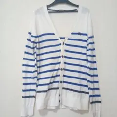 burberry black label カーディガン 2サイズ M　ストライプ