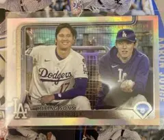 2025Topps ドジャース　大谷翔平　佐々木朗希　レインボーフォイル