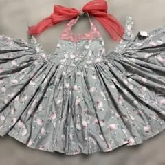 MARLMARLフラミンゴ柄お食事エプロン