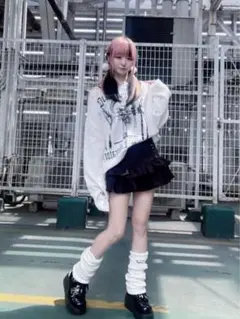 amilige チェック柄フリルミニスカート