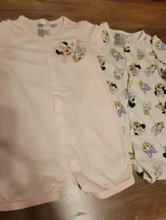 H&M ミッキー・ミニー ロンパース 12-18M