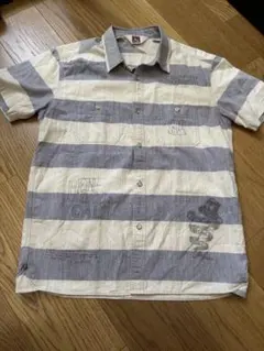 BEN DAVIS ストライプ 半袖ワークシャツ L