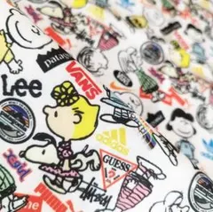 《50×70》スヌーピー ショップ ロゴ コラボ はぎれ 布 生地