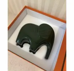 超美品★HERMES ペーパーウェイト　ラオ　象エレファント置物のサムネイル