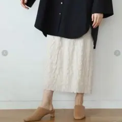 美品　シャーリング　タイトスカートのサムネイル