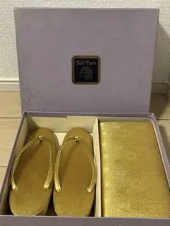 Joli Paon/ジョリ パオン/ゴールド/パーティーバッグ/草履/セット
