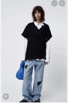新品未使用【zara adererror 】オーバーニットベスト - メルカリ