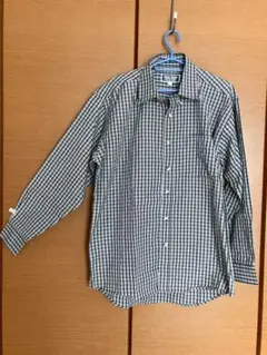 長袖 シャツ 【L】 胸ポケット有り　青 紺 黒 チェック