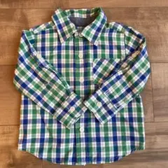 babyGap 長袖シャツ 12-18M 青・緑・白のチェック