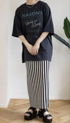 LEPSIM 14ゲージアソートニットナロースカート