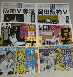 阪神タイガース 優勝 記念 新聞 2025年 2023年 藤川監督 岡田監督