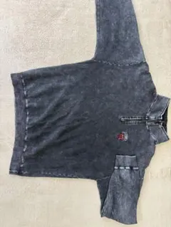 ダークグレー ハーフジップ