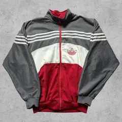90s adidas アディダス コットントラックジャケット グレー L