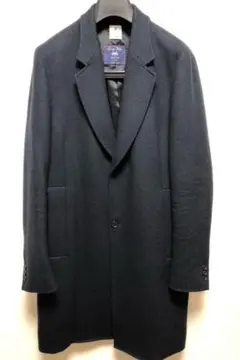 ネイビー チェスターコート