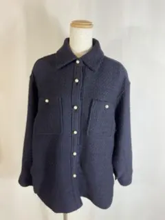 新品　EmmaTaylor エマテイラー　ツイード　CPOジャケット　ネイビーのサムネイル