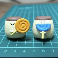 お文具といっしょ　ペロペロキャンディマスコットフィギュア　プリンさんセット