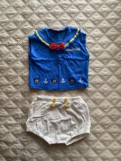 ドナルドダック セーラー風ベビー服 70