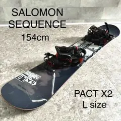 2点セット SALOMON SEQUENCE 154cm PACT Lサイズ