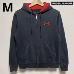【UNDER ARMOUR】アンダーアーマーフルジップパーカー　紺　M　古着