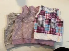 幾何学模様 ノースリーブトップス 90