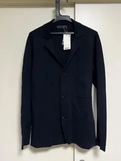 新品未使用 UNIQLO L メリノブレンド ミラノリブジャケット ネイビーのサムネイル