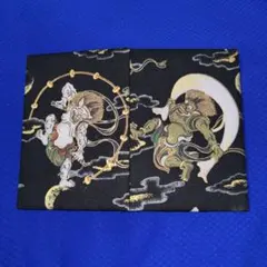 御朱印帳 朱印帳 朱印帳 風神 뇌신 흑지