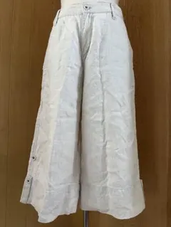 Studio Clip レディース　リネン　ワイドパンツ