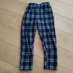 チェック柄 長ズボン 130cm ネイビー系