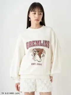 SNIDEL GREMLINS グレムリン 別注 バリエスウェット WHT