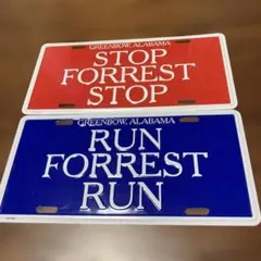 【2枚セット】　フォレスト・ガンプ　プレート　アメリカン雑貨