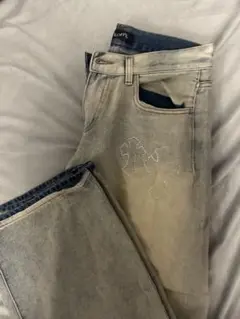 SLOPPY ストーン装飾 グラデーションデニム 32